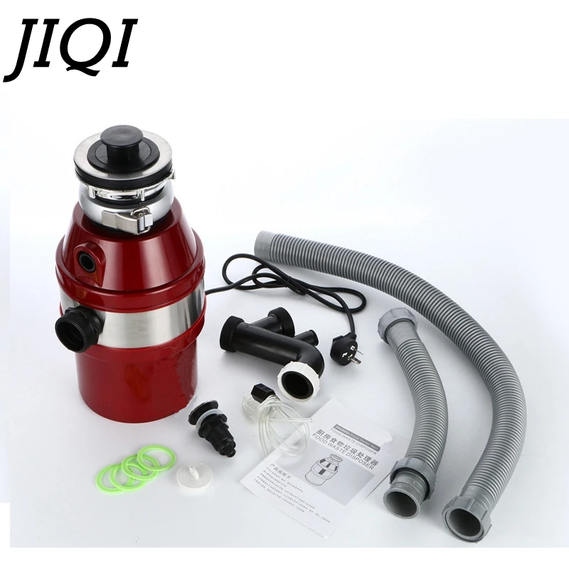 JIQI Mute design food garbage processor kitchen Waste Disposer 450W overload protection Stainless Steel Garbage Grinder