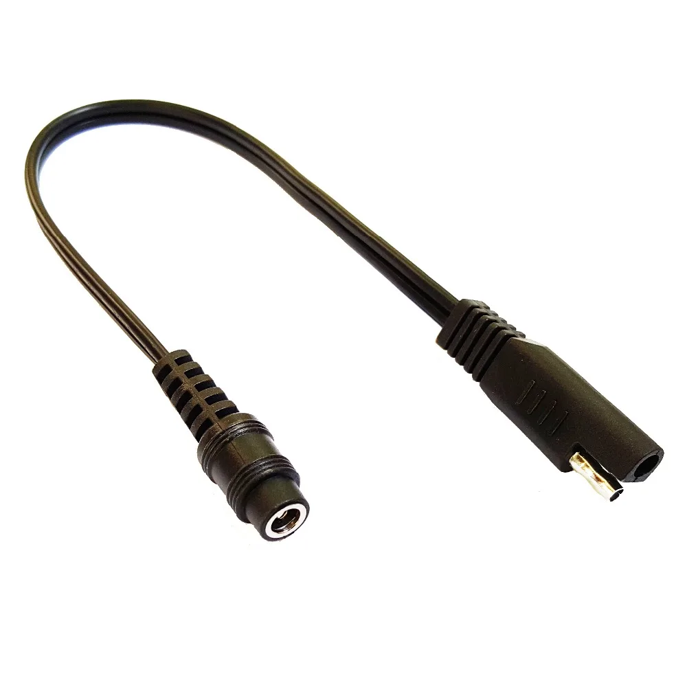 

MOTOPOWER 10" SAE to Coax Female Adapter Cable for Cars, Motorcycles, ATV