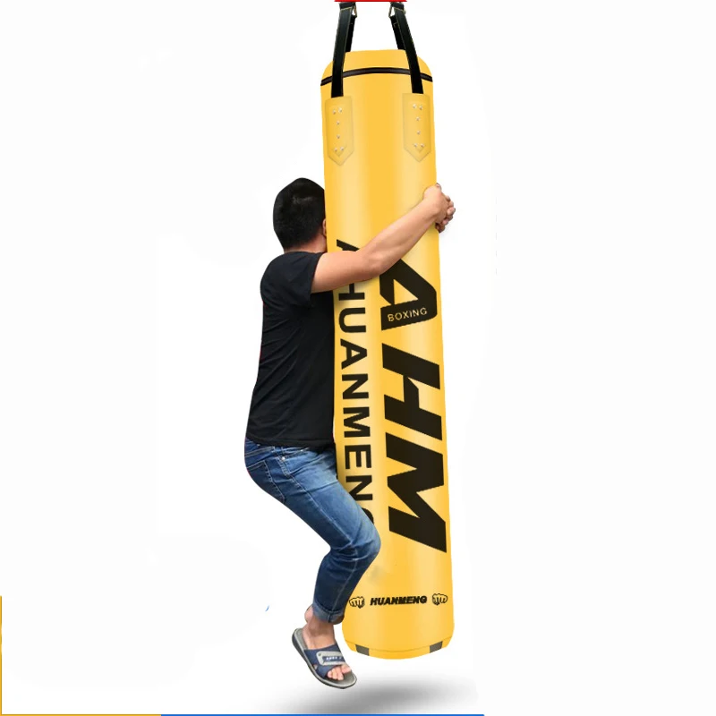 2022 Newest PU Leather 120cm Sandbag Empty Punching Bag kick Boxing Bag Indoor Sports Earthbags Training Muai Thai MMA Empty