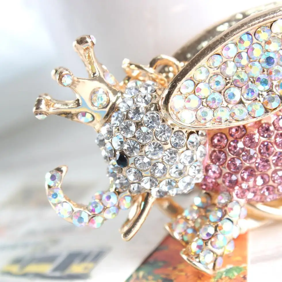 Fly Elephant Pink Big Wing Ear Charm Pendant Crystal Purse Bag Keyring Key Chain Women In Apparel & Accessories Elegant Gift