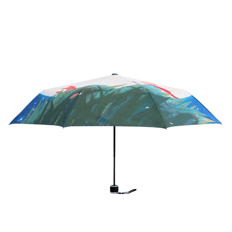 The Little Prince Painting Umbrella Three Fold paraguas Men And Women Hiking Parasol Anti-uv Waterproof Sun And Rain Umbrellas