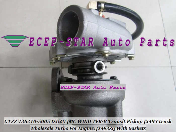 Oil Cool Turbo GT22 736210 736210-5005 736210-0005 For ISUZU JMC Transit Pickup JX493 truck Gonow JX493ZQ 118300SZ Turbocharger