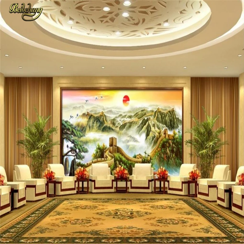 

beibehang Great Wall Custom Papel De Parede 3d wall murals Wallpapers for living Room Bedroom wallpaper for walls wall paper