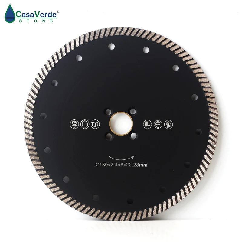 Free shipping DC-CRTB04 7 inch circular diamond saw blade 180mm for granite and marble cutting disc