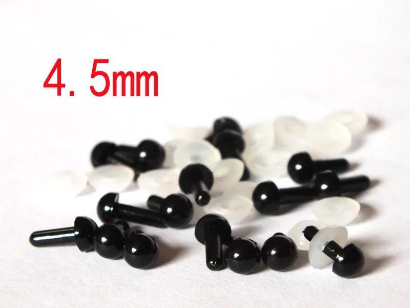 100pcs/lot Plastic Safety Eye For Teddy Bear Doll Animal Puppet Toy---4.5mm