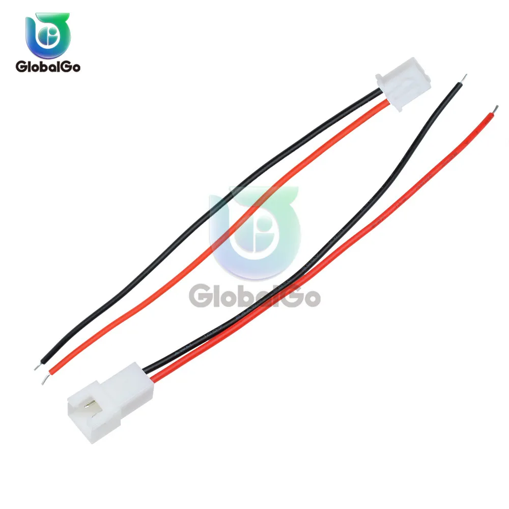 2 Pair XH2.54 XH 2.54mm JST 2.5MM 2PIN Wire Cable Connector Male Female Plug Socket Wire 26AWG 24AWG 10CM 12CM Battery Charging