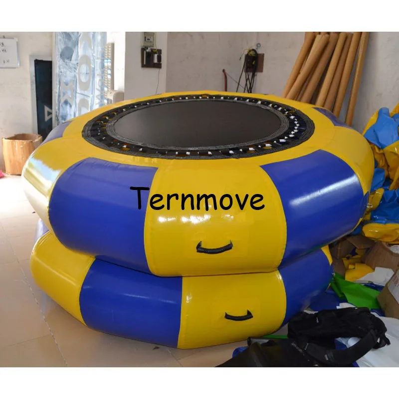 Trampolín de agua inflable, trampolín de salto, rebotador de agua inflable