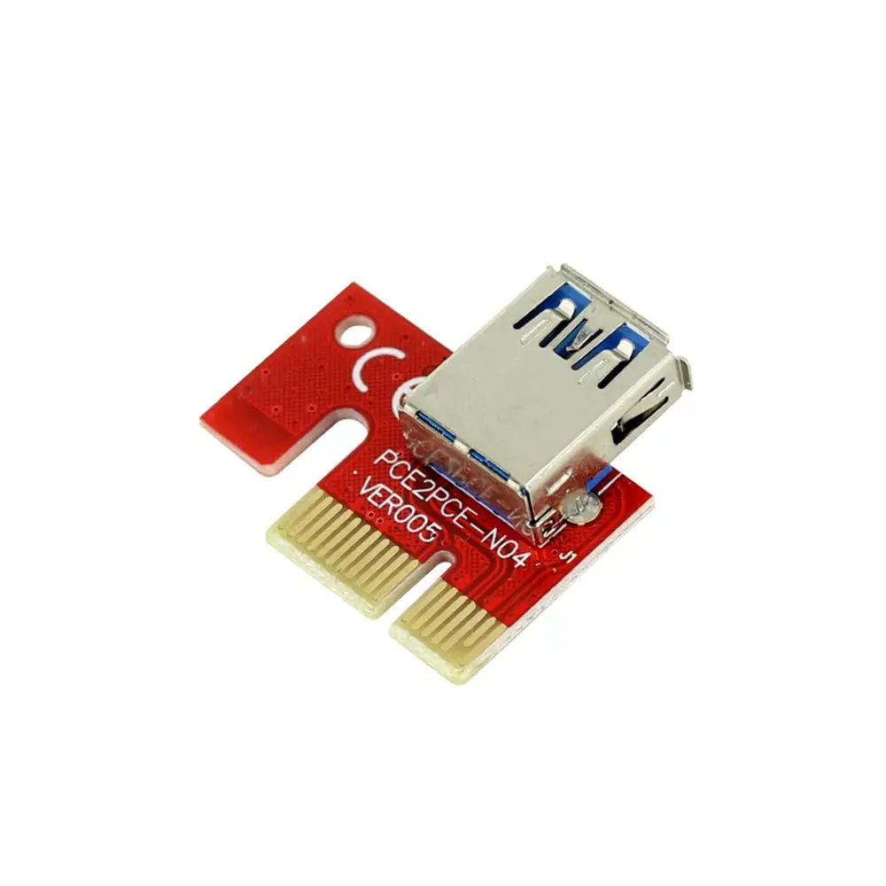 PCIE 1X bis 16X PCI-E 1X zu USB zu Video Grafikkarte Erweitern Sie Line Mining PCI-E Extension Adapter Kleine Karte Board Konverter – Detail 2