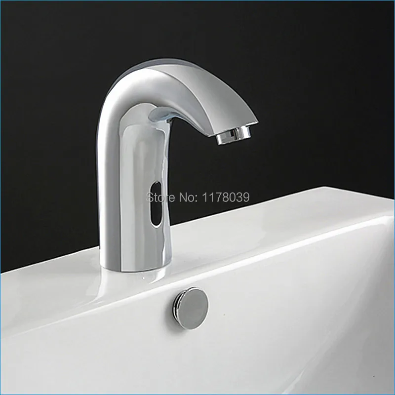 

automatic sensor sink faucet,brass touch sensor basin tap,AC/DC control box+Regulating valve+3pcs hose,J15531