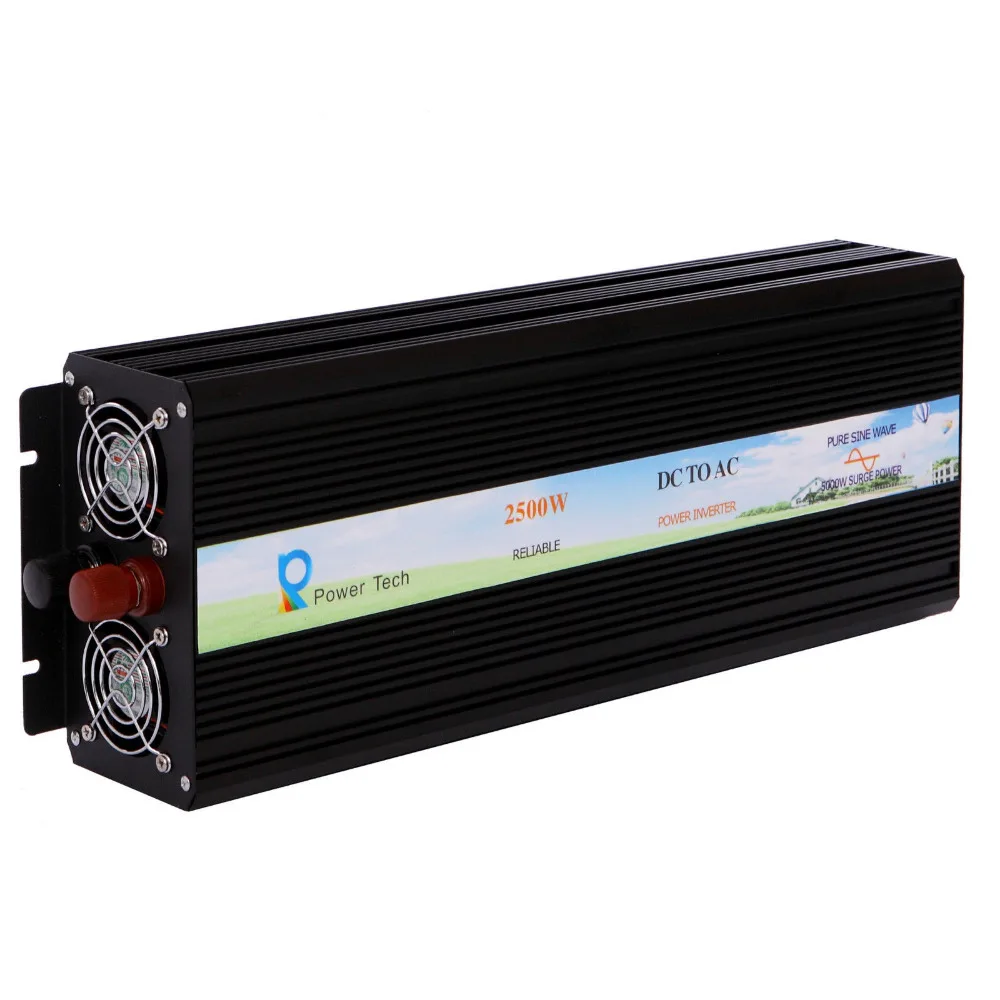 2500W Pure Sine Wave Inverter Solar Inverter 24V 220V DC to AC Car Power Inverter 12V/24V/48V DC to 120V/220V/240V AC Converter