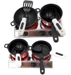 New 13PCS/set Children House Kitchen Toys Utensils Cooking Pots Pans Food Dishes Cookware Kitchen Toy for kids baby