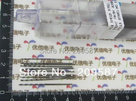 50pcs Diameter 0.8 MM, small electric drill bit/straight shank twist drill