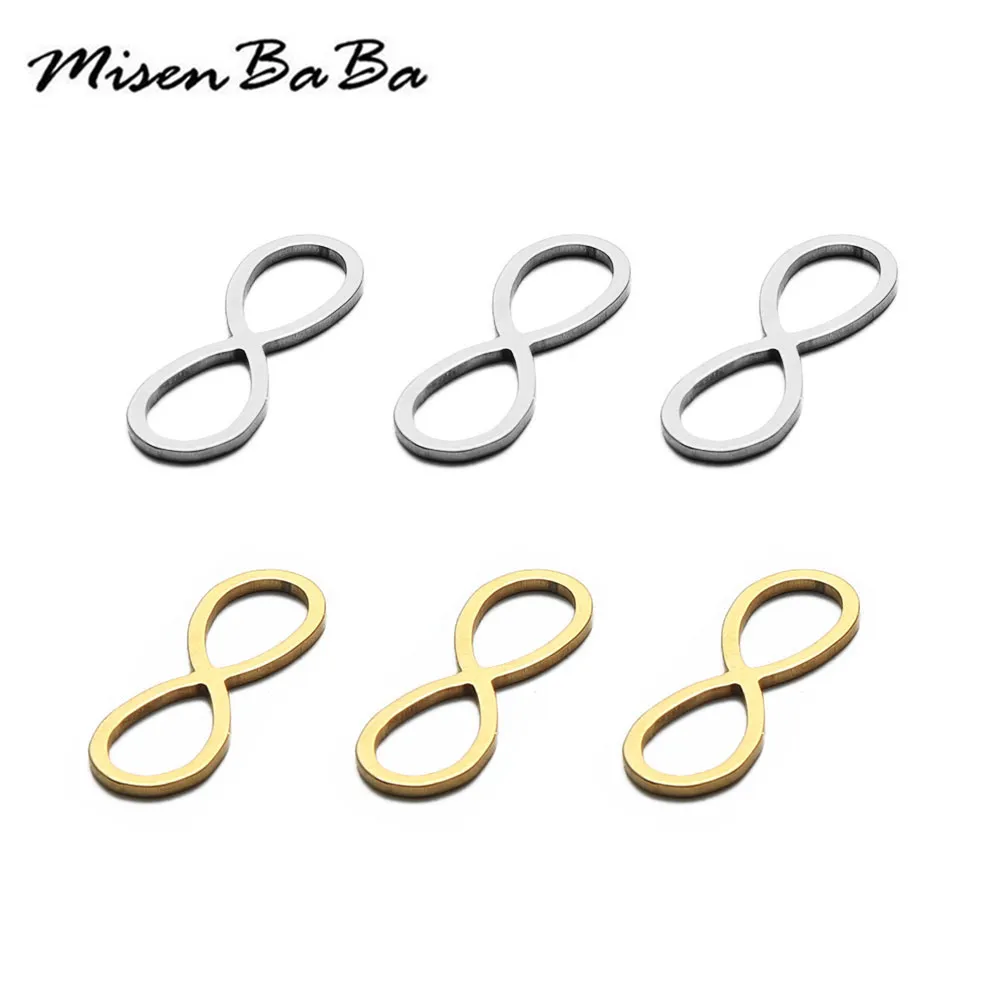 20Pcs/lot New Style Stainless Steel Infinite Pendant For Jewelry DIY Infinite Charm Making Accessories