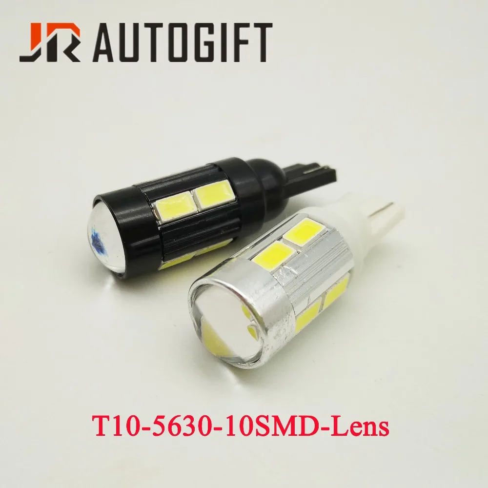 100x cheapest T10 5630 10SMD W5W 194 10 LED 5730 lens 12V 24V Car indicator lamp Auto parking lights clearance bulbs car-styling