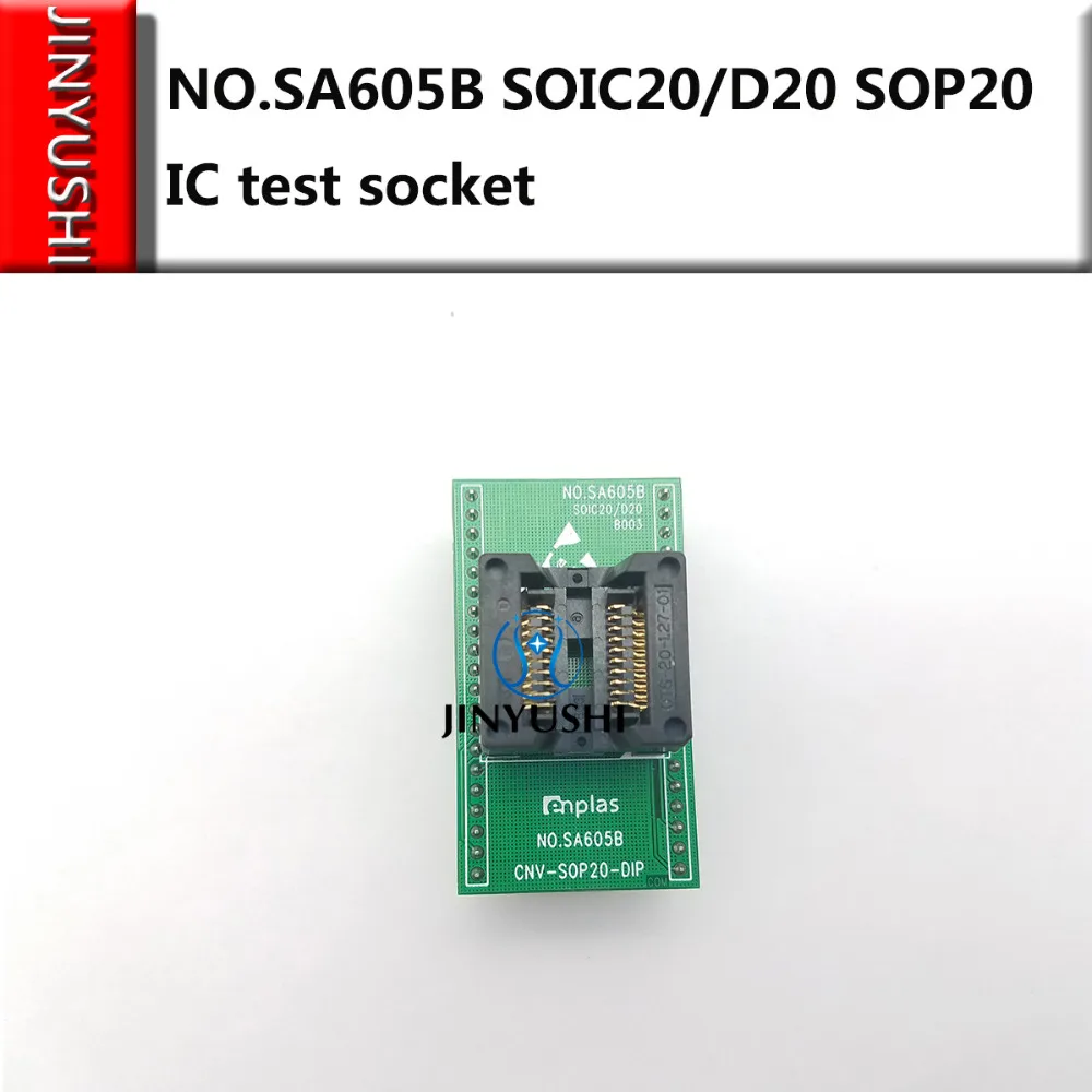 Opentop NO.SA605B SOIC20/D20 SOP20 ENPLAS IC Burning seat Adapter testing seat Test Socket test bench in stock free shipping