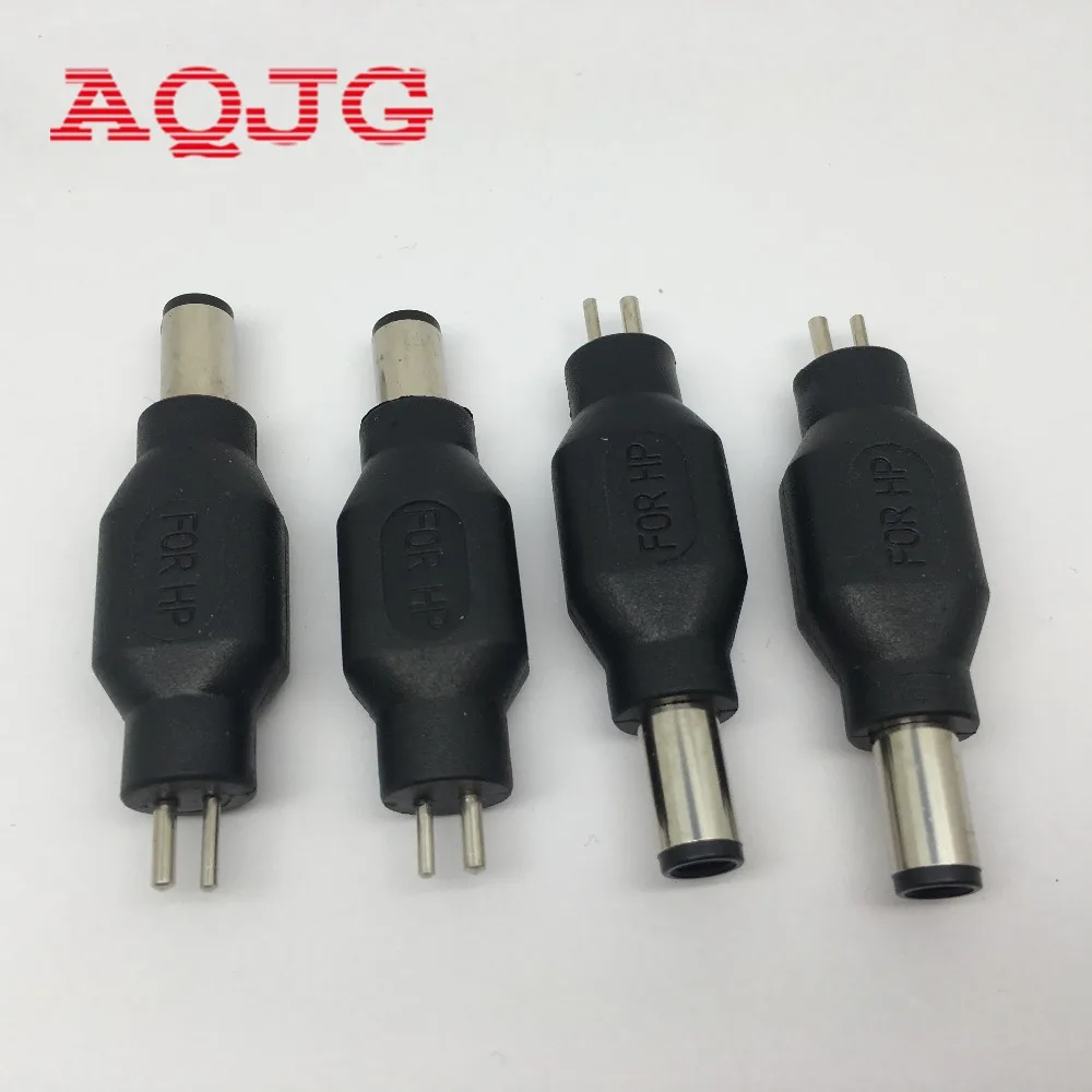 Straight New DC 7.4*5.0mm Male to 2P Female Laptop Power Adapter Connector Notebook Charger Jack For HP Compaq Computer adapter