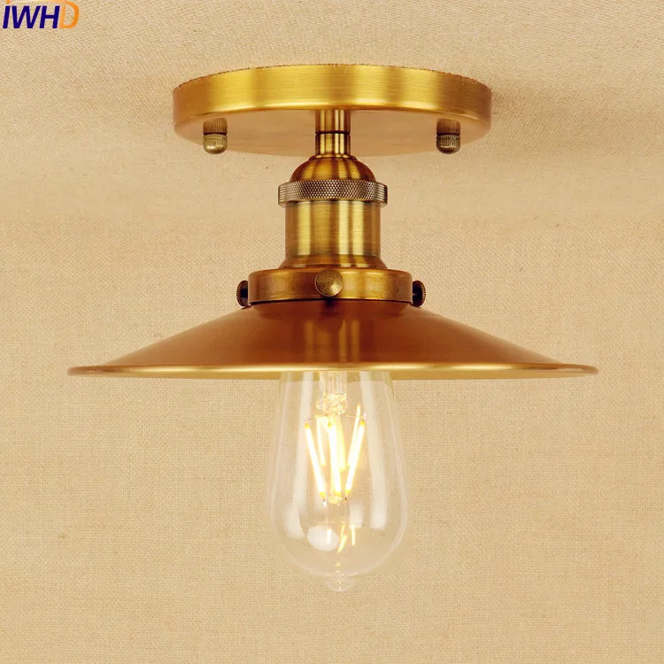 iwhd cobre dourado edison lampada de teto led plafon iluminacao para casa industrial vintage luminarias de teto lampara techo 01