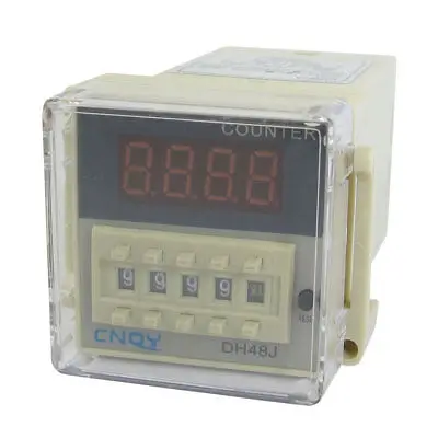 

DH48JA AC/DC36V 50/60Hz 1-999900 LED Display Digital Counter Relay