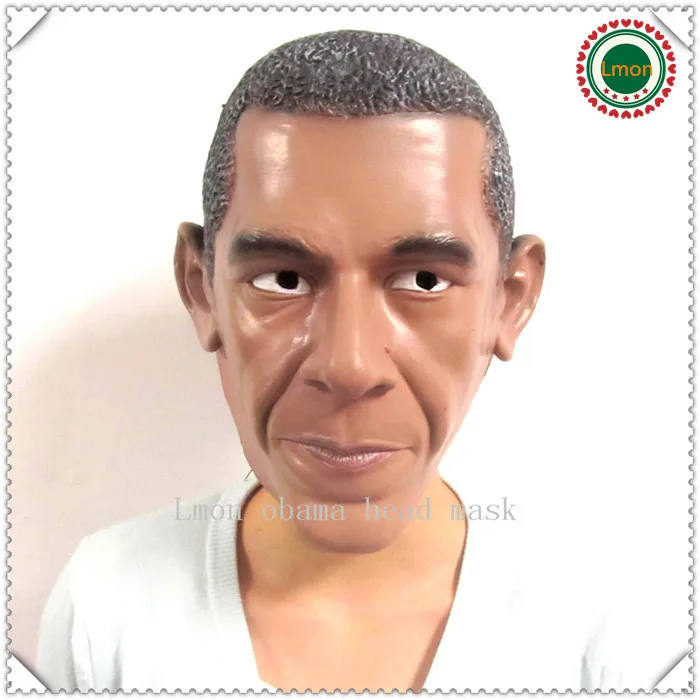 Free shipping New U.S. President Barack Obama Mask Natural Latex Ecology Masquerade Halloween Christmas Party Presidential Mask