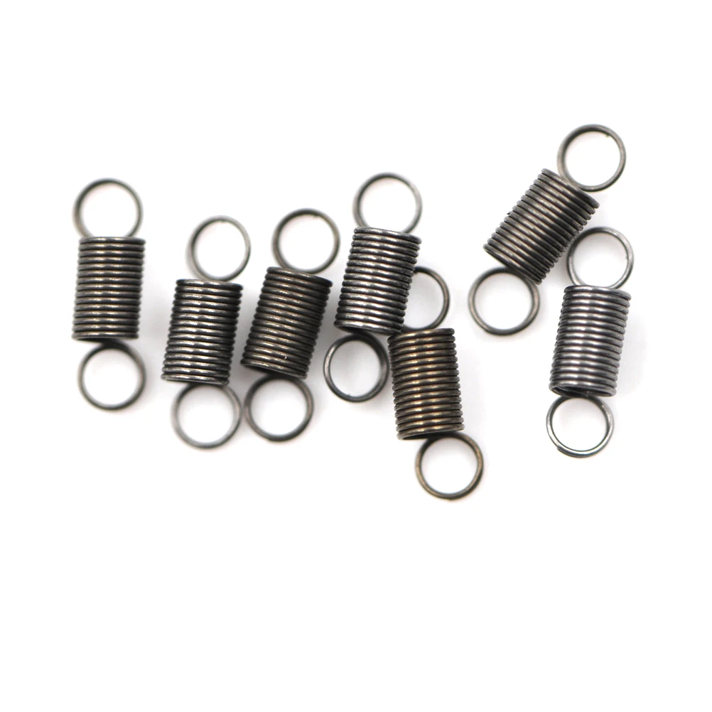 High Quailty 10Pcs/lot Stainless Steel Dual Hook Small Tension Spring Coil Tension Steel Small Mini Spring