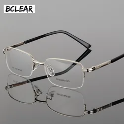 BCLEAR New metal alloy half frame glasses frame presbyopia myopia eyeglasses optical eyewear for men S887
