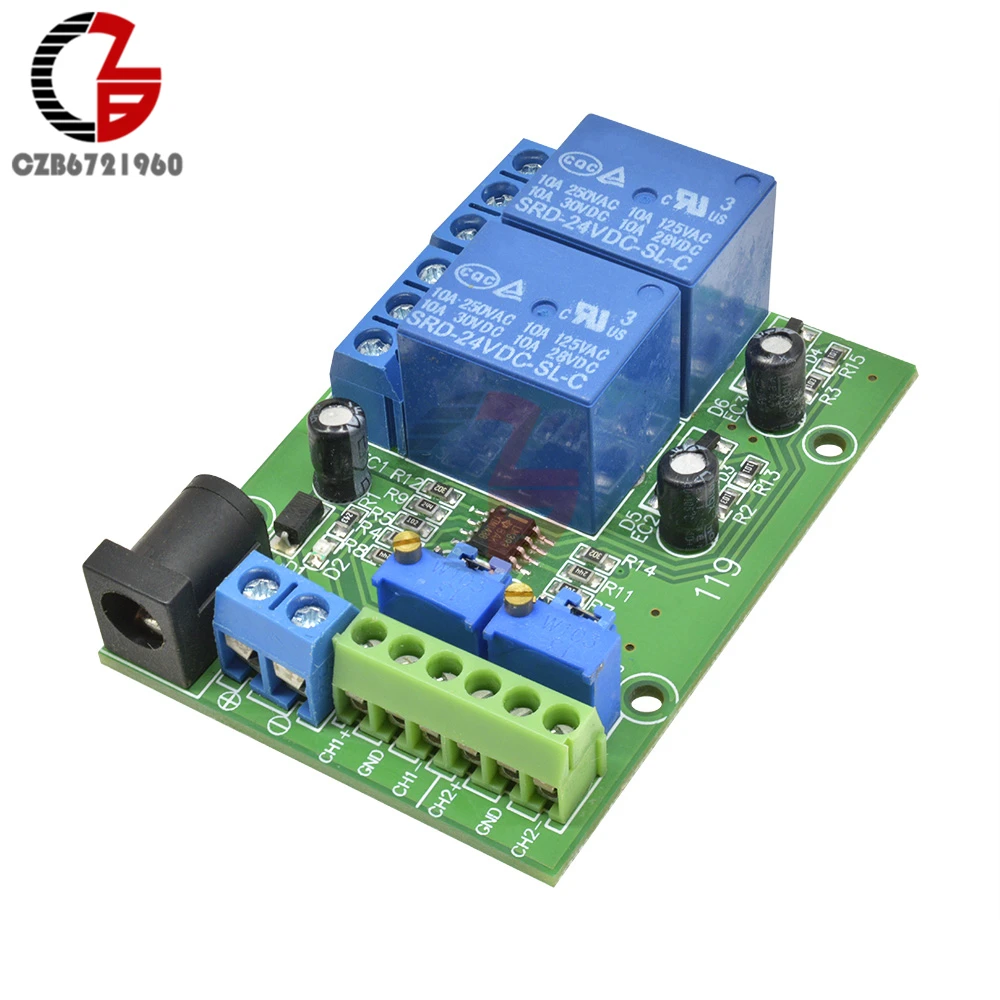 1/2/4CH 5V 12V 24V LM393 Comparatore di Tensione di Tensione del Segnale di Livello Determina Confrontare Preset tensione di riferimento di Confronto