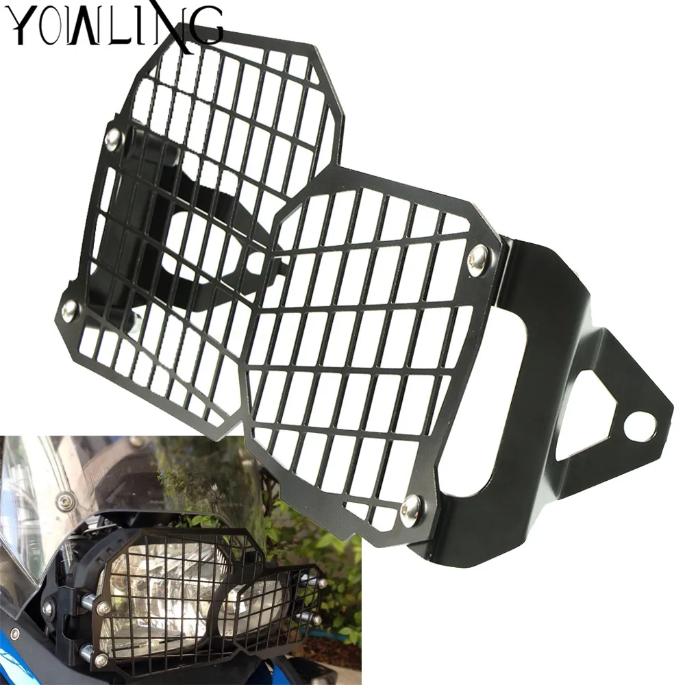 

Black Motorcycle Accessories Headlight Grille Guard Cover Protector For BMW F650GS F700GS F800R F800GS / ADV Adventure 2008-on