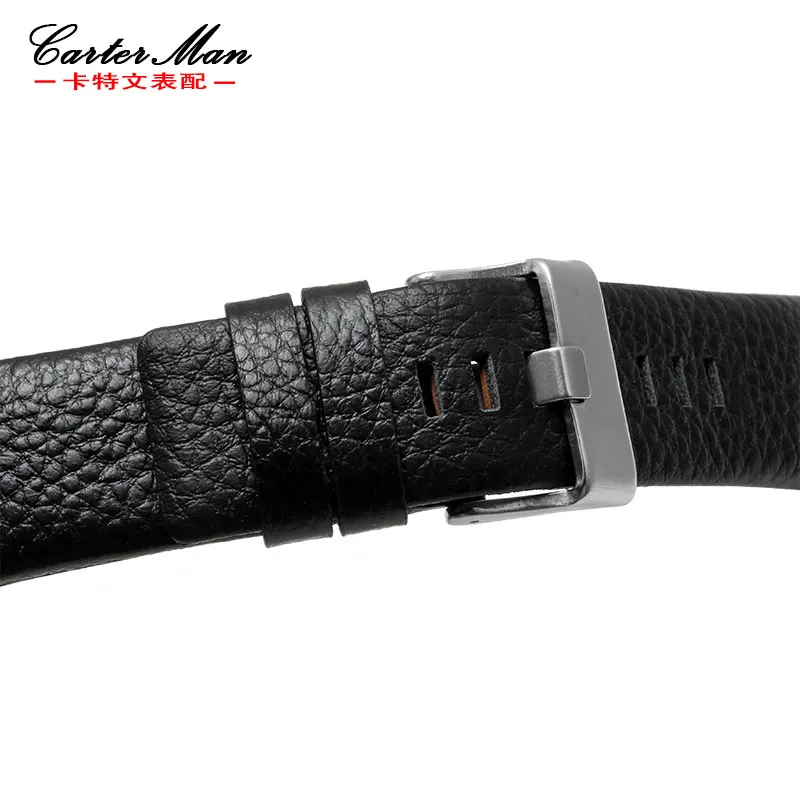 New High quality cowhider watch strap 28*20mm 28*22mm watchband for DZ1123 DZ1131 black men watch bracelet