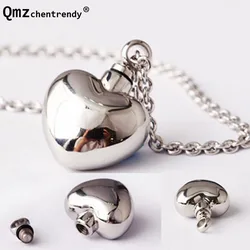 Top qualtiy 316L Stainless Steel Openable Love Heart Locket Necklace keepsake Memorial Pets Jewelry Ashes Urn Pendant Necklace