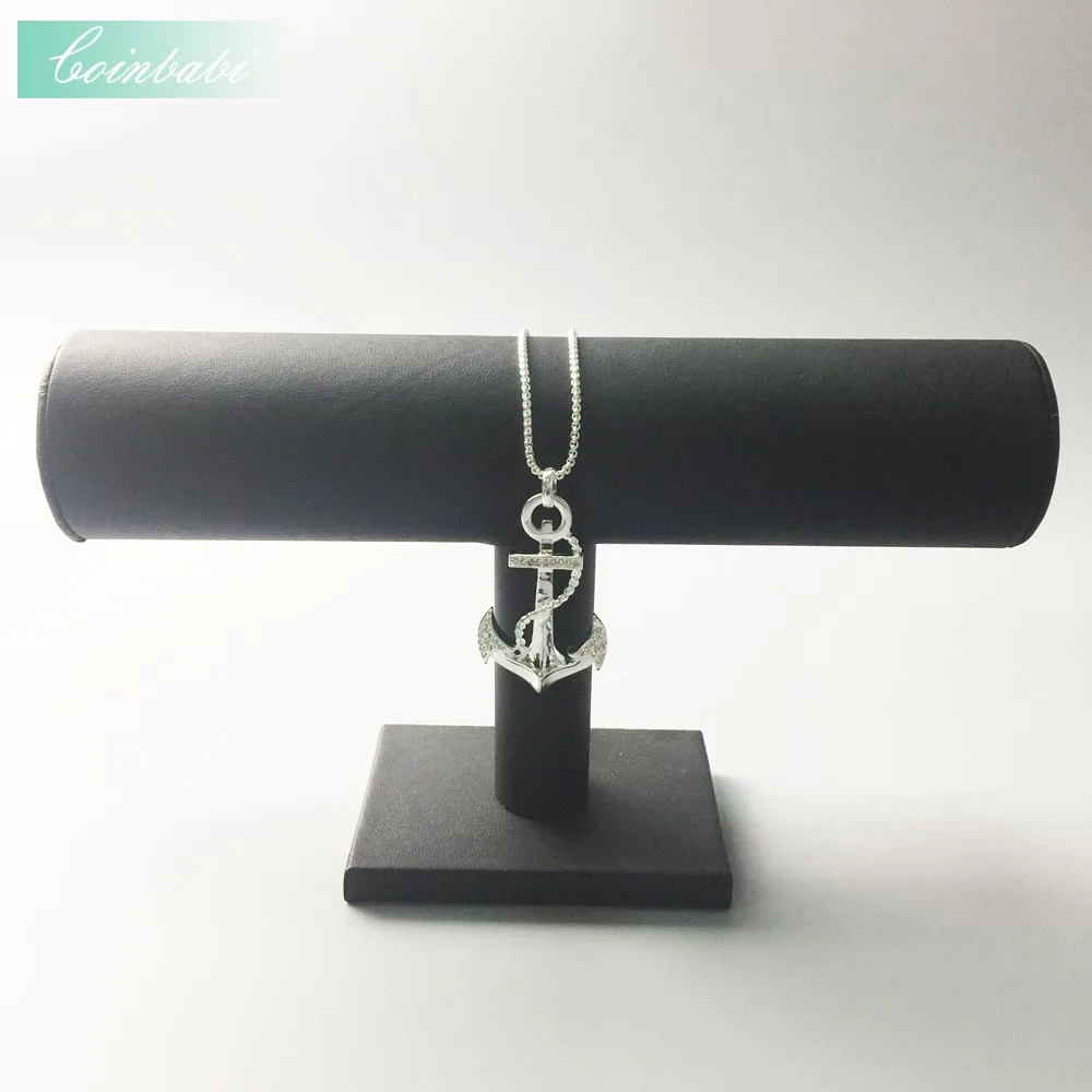 Pendant Glam Anchor Hope 925 Sterling Silver For Women Fashion Jewelry Trendy Gift Europe Key Chains Heart Fit  Necklace
