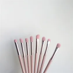 PINK Eye Makeup Brushes 210 Angled Shading 212 Smudge 214 Round 216 Tapered 217 Blending 8-pcs Eyesahdow Cosmetic Brushes