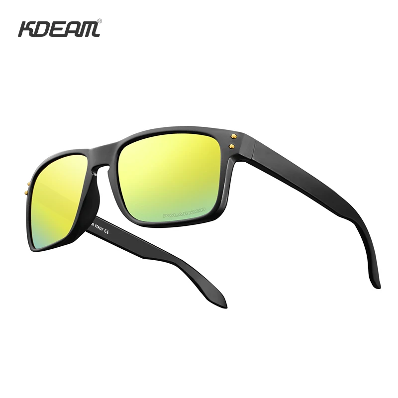 KDEAM Rectangle Polarized Sunglasses Men&Women Legend Design oculos de sol Hard Case included