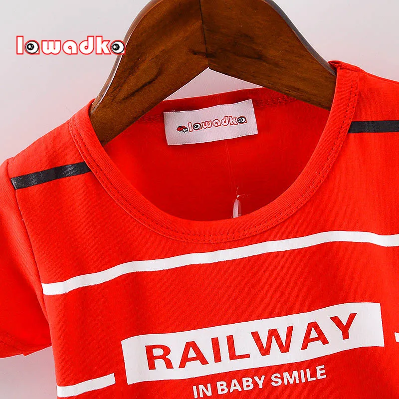 Lawadka 6-24M Summer Baby T-shirt For Boys Striped Sport Baby Boys Top Short Sleeve Tees for Boys Cotton Toddler Clothes 2022