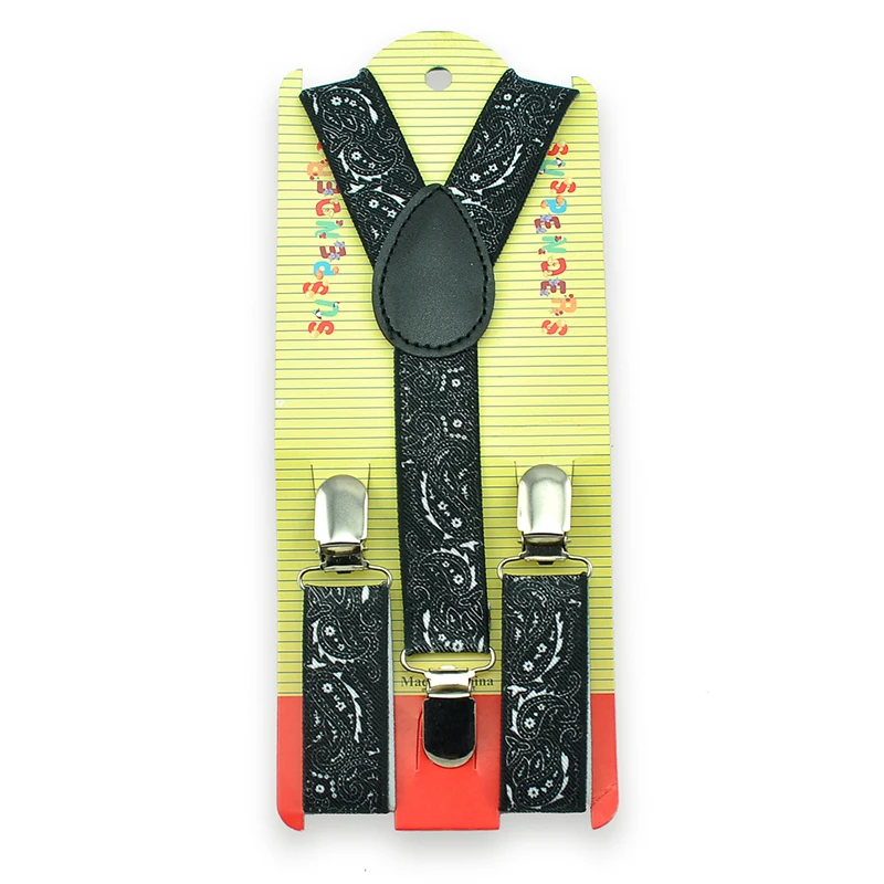 New Fashion Clothes Accessories Elastic Clip-on Adjustable Kids Children Braces Suspenders Y-Back suspender Bandana Boys Braces