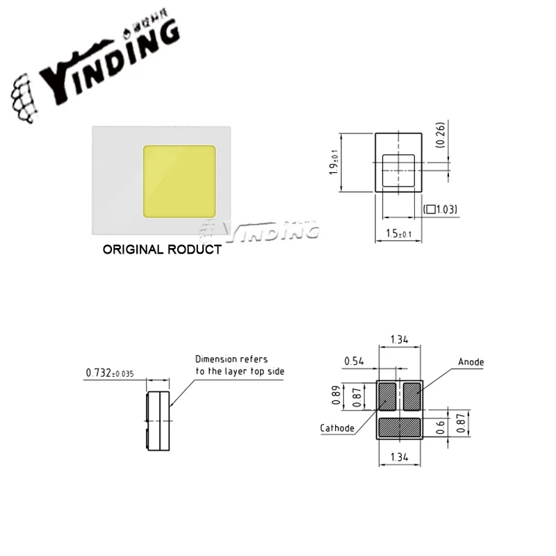 5pcs OSLON KW CELNM1.TG 10W high power led lamp beads 6500K Cold white light Car led headlight source