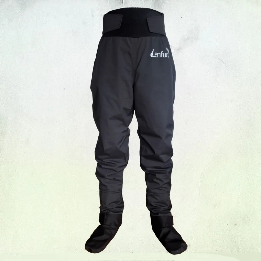 Pantaloni personalizzati Unisex con calzini integrati pagaia da pesca impermeabile canoa Kayak da vela Kayak da mare Rafting Flatwater