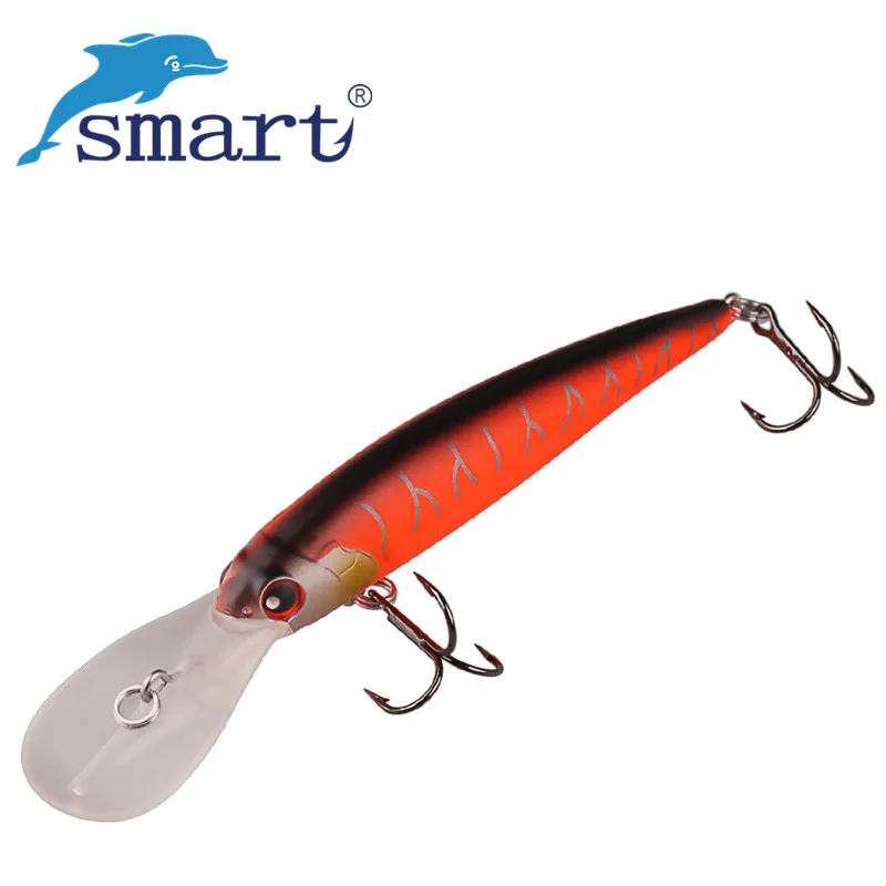 Smart Minnow Fishing Lure 90mm/9.1g VMC Hook Swimbait Fishing Wobblers Leurre Souple Iscas Artificiais Para Pesca Feeder