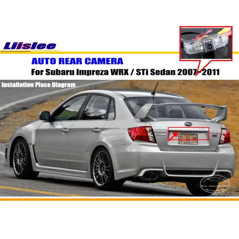 

For Subaru Impreza WRX STi Sedan 2007-2011 Car Rear View Rearview Camera Backup Back Parking AUTO HD CCD CAM Accessories Kit