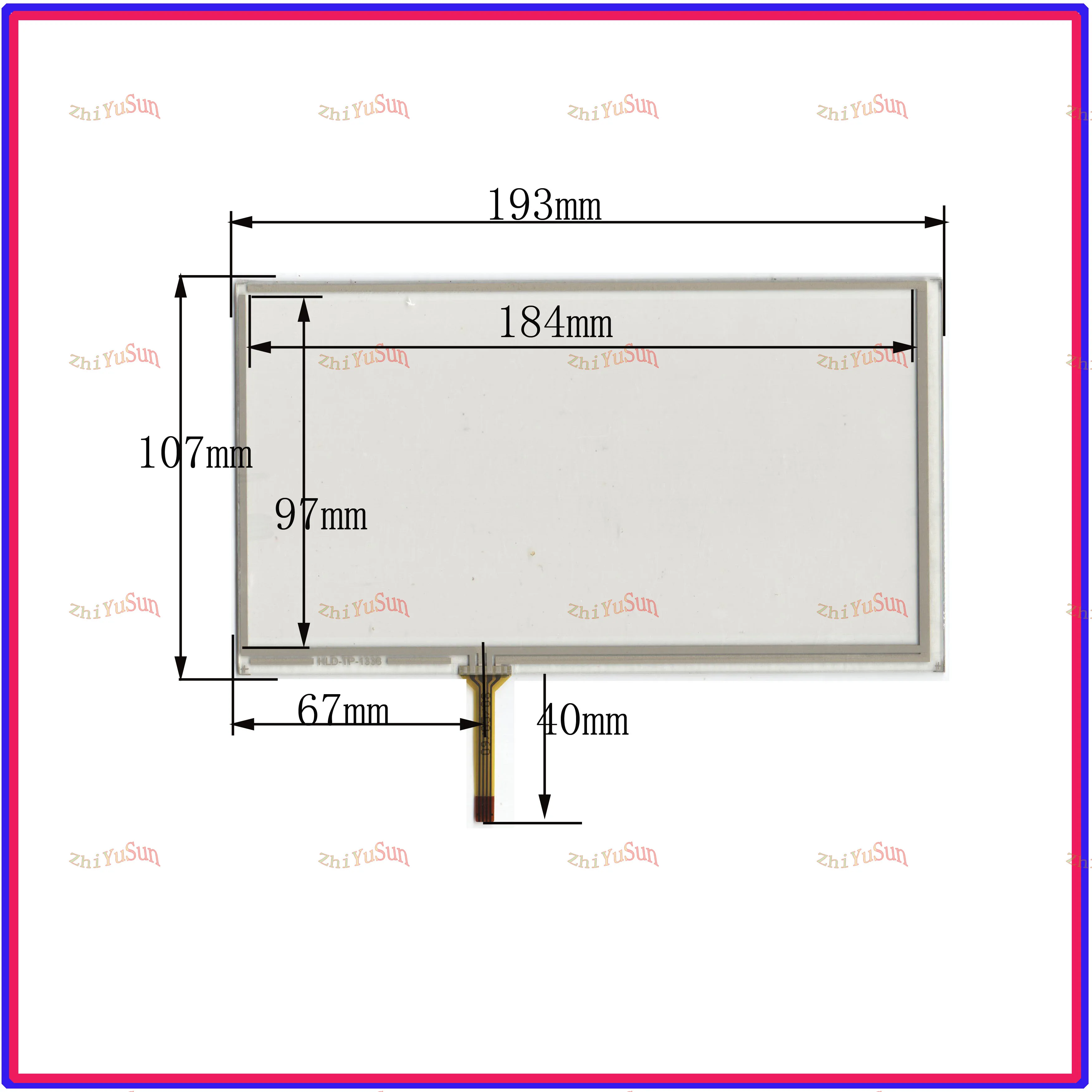 

wholesale HLD-TP-1338 193*108mm resistance screen for GPS CAR this is compatible Touchsensor glass