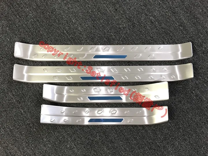 

Stainless Steel door sill Protectors For Toyota C-HR CHR 2017 2018 2019 Car Accessories Stickers