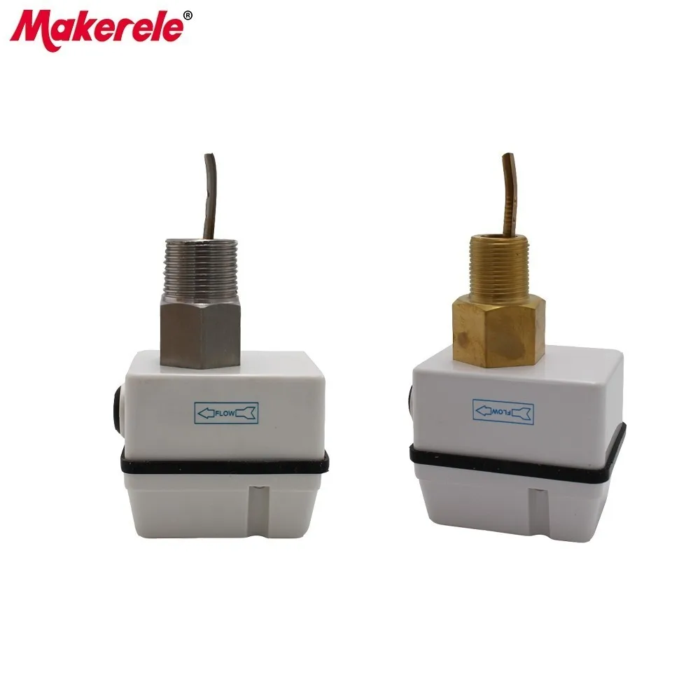 Brass/Stainless Paddle Flow Switches For Gas/Liquid Flow Sensor Air Conditioner Parts AC 250V 15A  Liquid Flow Switch MK-FS01/2