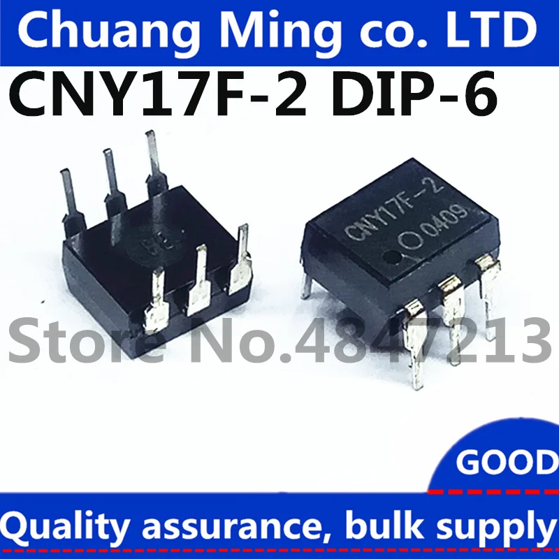 Free Shipping 100pcs/lot CNY17-2 CNY17F-2 Optocouplers DIP-6 DIP new original