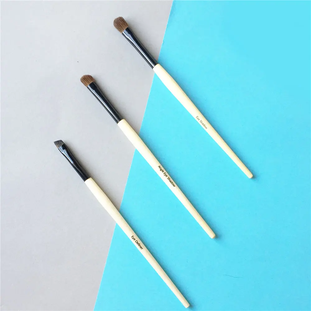 Manico in legno ombretto Anlged ombretto Eye Definer pennelli per trucco pennello per sfumare sopracciglia strumento applicatore per trucco di bellezza