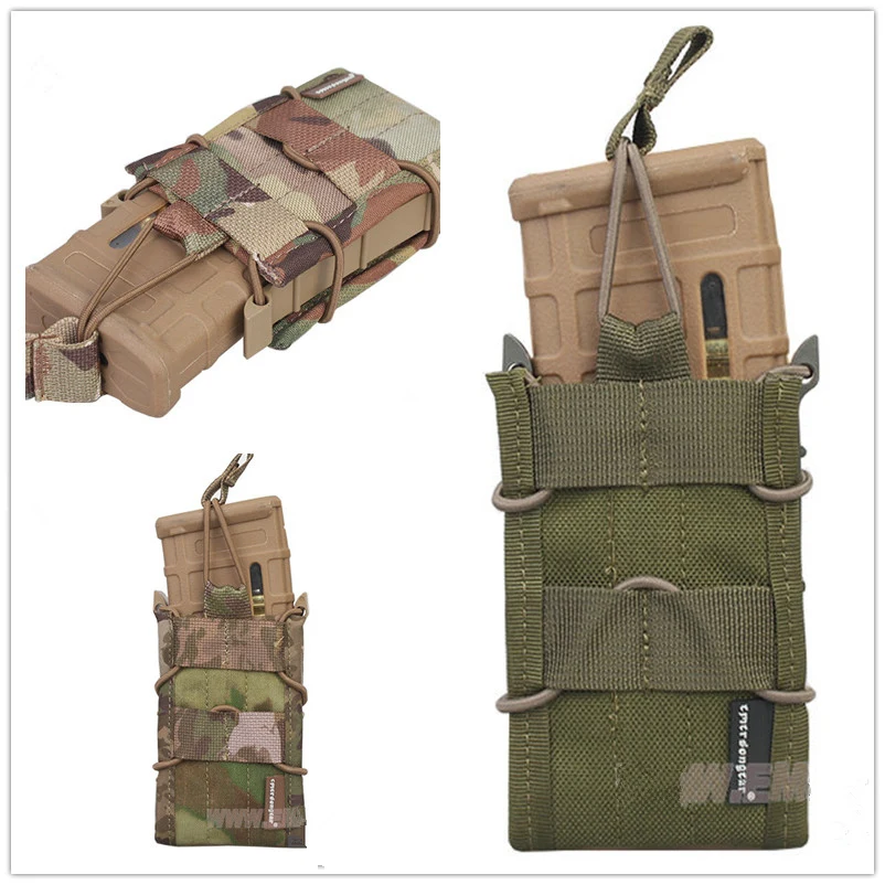 

NEW Hunting Airsoft Single Magazine Pouch MOLLE EMERSON EM6345 khaki brown black