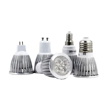 Bombilla LED GU10 MR16 E27 E14, foco de 9W, 12W, 15W, 85-265V, lámpara Led blanca cálida/fría, 220V