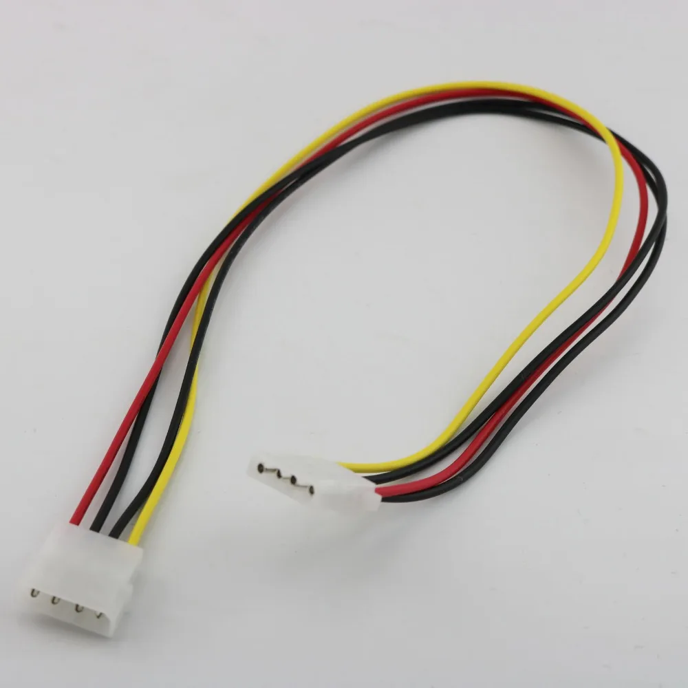 1pcs 50cm/1.5ft IDE 4 PIN Molex Male Power to LP4 Female Jack Adapter Extension Connector Cable