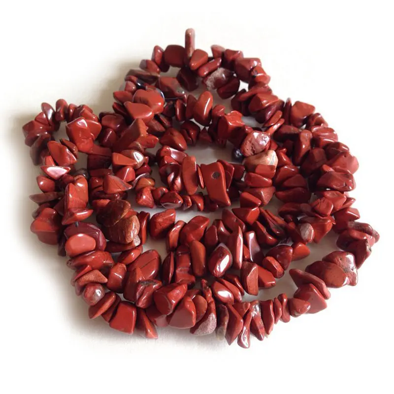 3-5x6-8mm Red Jaspers Beads Natural Freeform Chips Beads For Jewelry Making Beads Bracelets 32'' Needlework DIY Beads Trinket