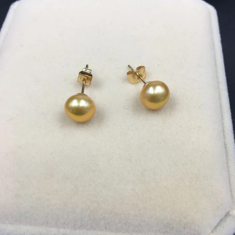 Natural Freshwater Pearl Stud Earrings Real 925 Sterling Silver High Quality Pearl Earring