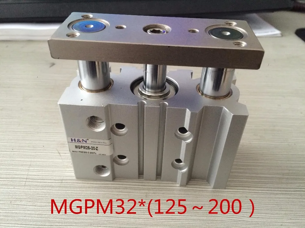 SMC Type MGPM32 Thin cylinder with rod MGPM 32 Three axis three bar MGPM32*125/150/175/200 Pneumatic components