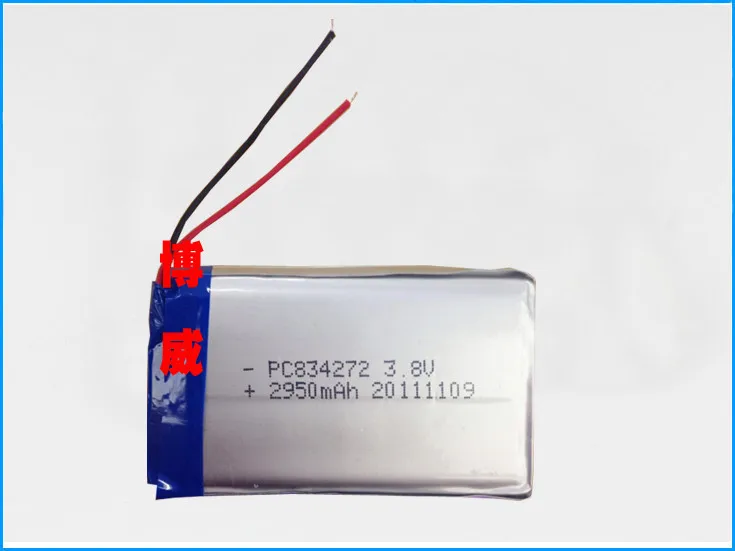 3.7V 2950mah 804272p 834272 polymer lithium battery high capacity mobile power core Rechargeable Li-ion Cell